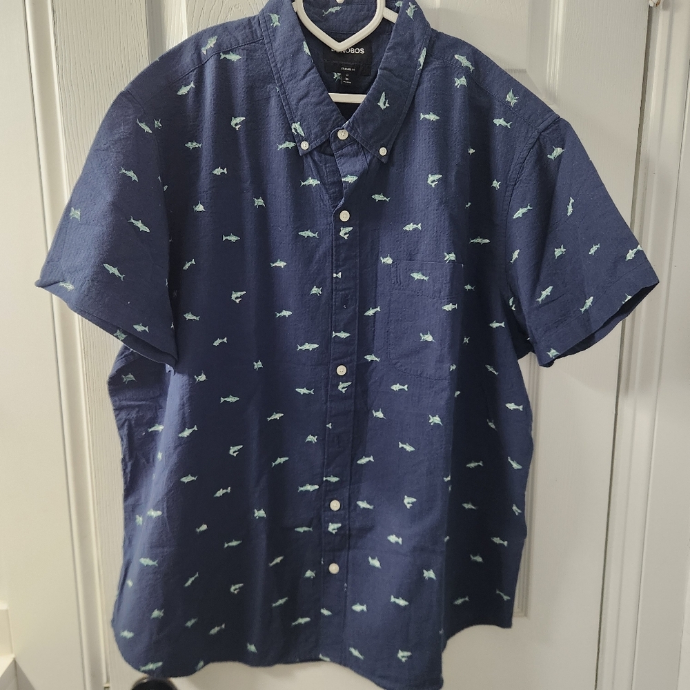 New Men's Bonobos Short Sleeve Button Down Shirt Size 2XL